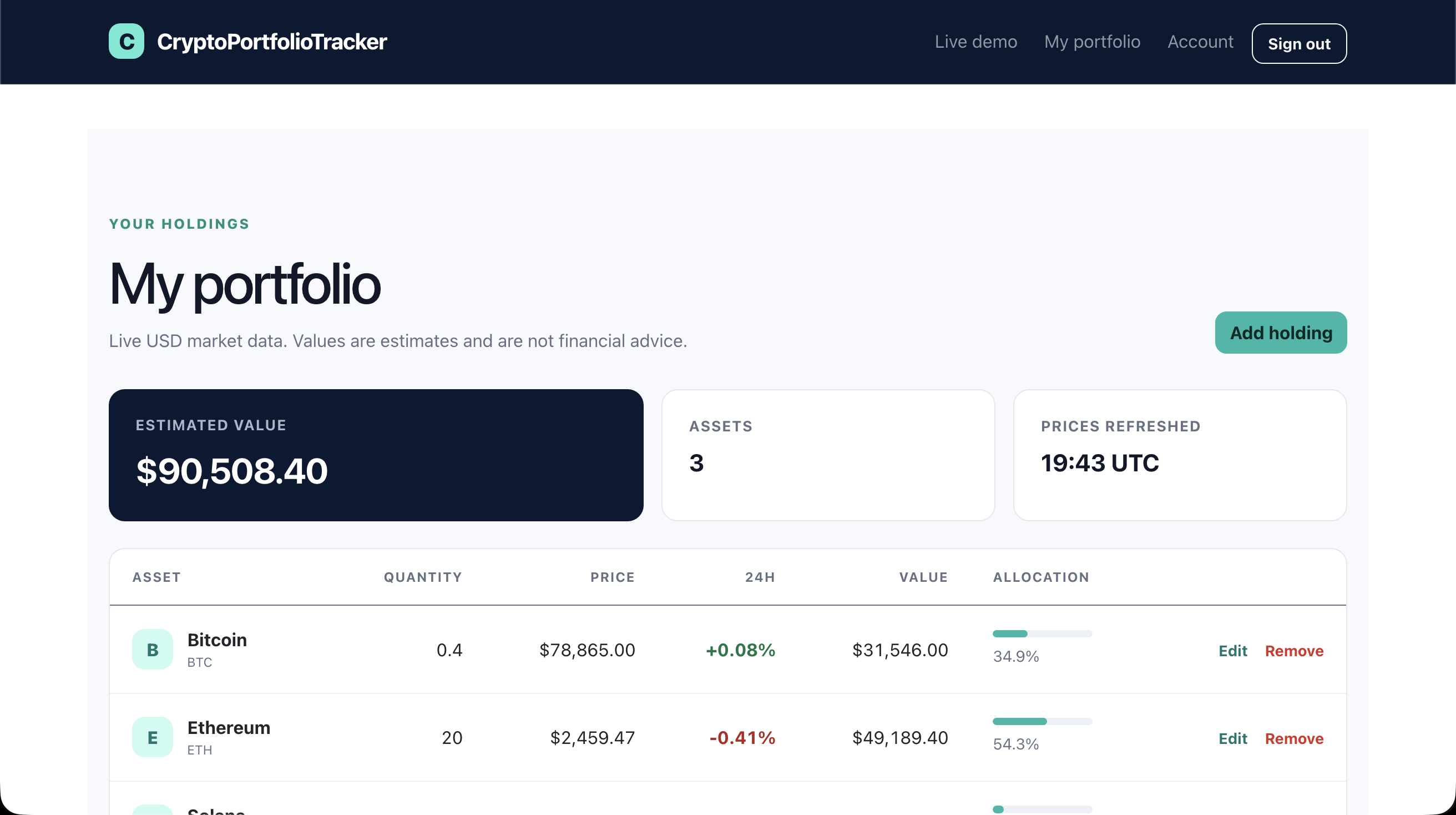 CryptoPortfolioTracker